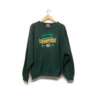 Vintage Green Bay Packers 2004 Champions Sweatshirt Men Size 2XL Green NFL North